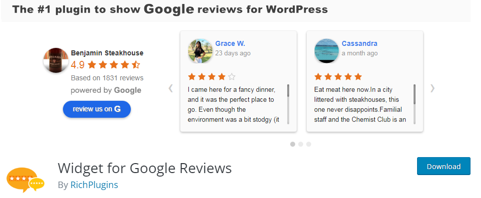Google review plugin